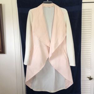 Pink and off white jacket